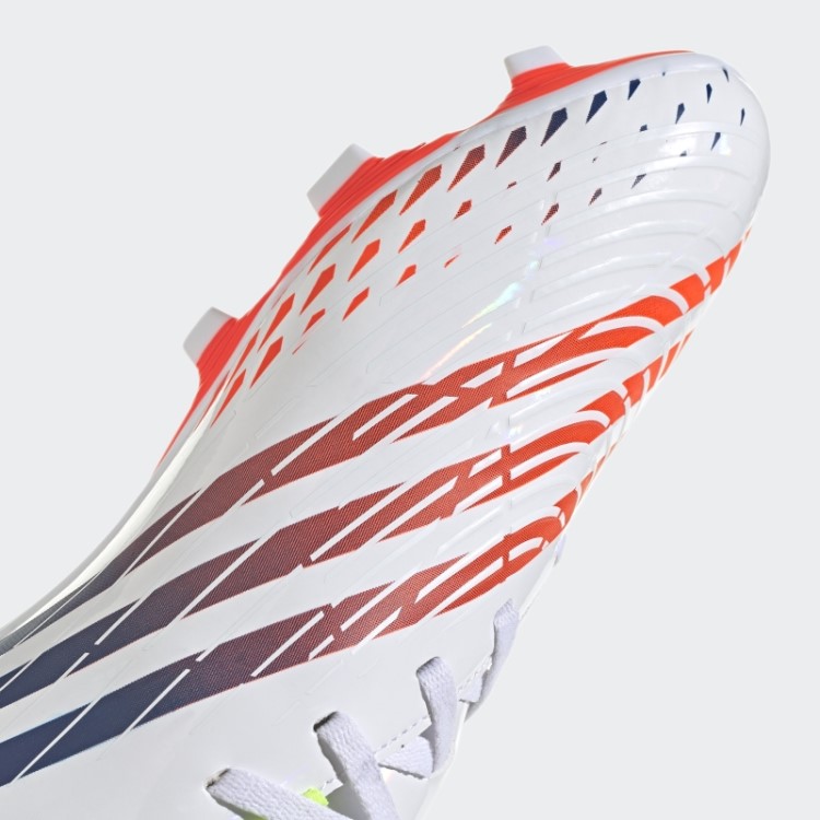 Branco Predador Edge.4 Chuteiras Flexíveis Adidas