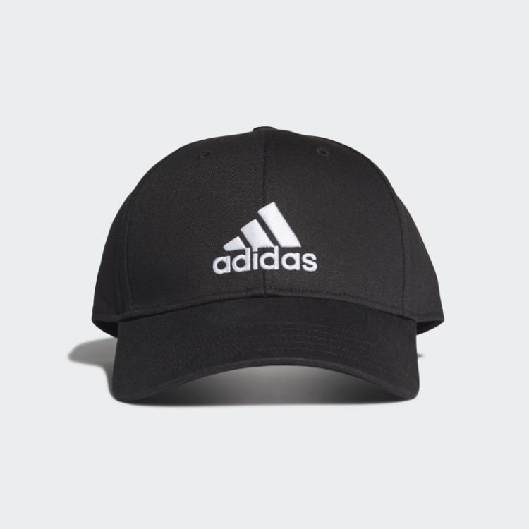Boné De Beisebol De Algodão Preto Adidas