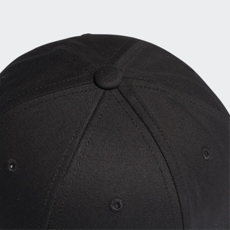 Boné De Beisebol De Algodão Preto Adidas