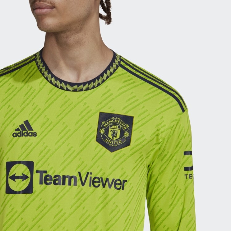 Manchester United 22/23 Terceira Camisa Autêntica De Manga Comprida Adidas Slime