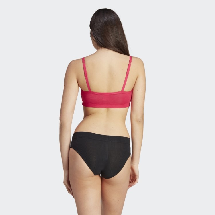 Bralette De Algodão Flexível Adidas Adicolor Rosa Ousado