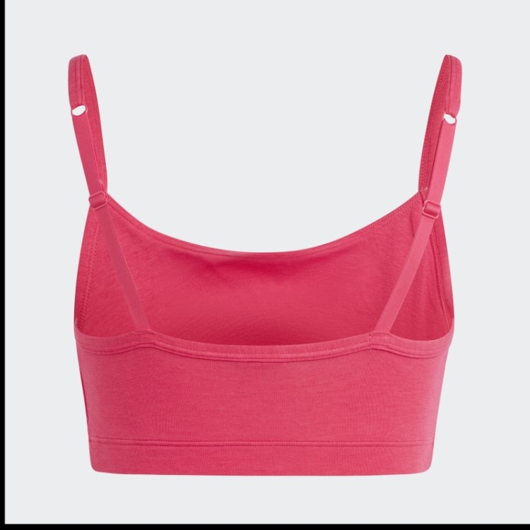 Bralette De Algodão Flexível Adidas Adicolor Rosa Ousado