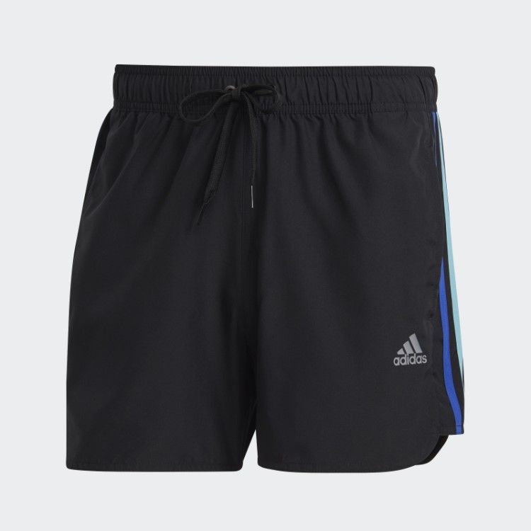 Calção De Banho Retrô De Comprimento Muito Curto Adidas Preto