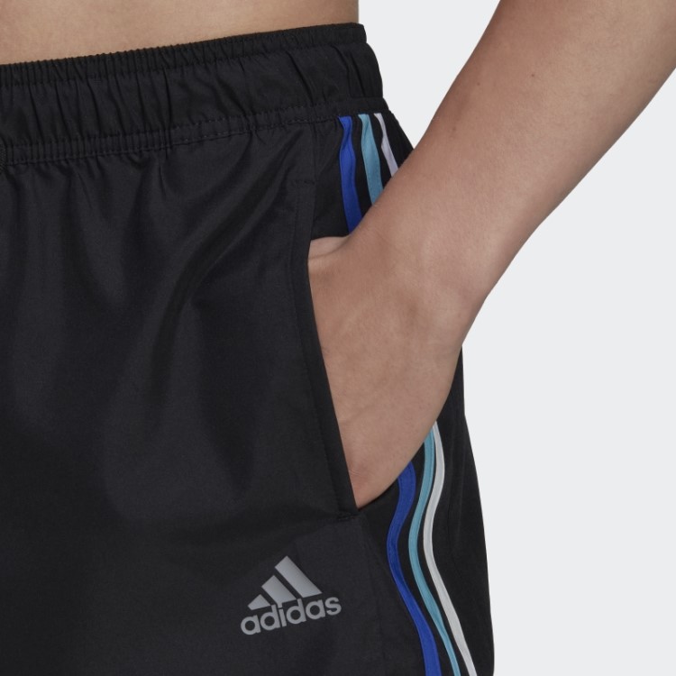 Calção De Banho Retrô De Comprimento Muito Curto Adidas Preto
