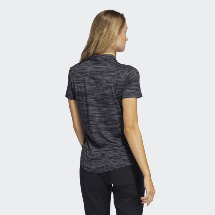 Adidas Camisa Polo De Manga Curta Com Tingimento Espacial Preta
