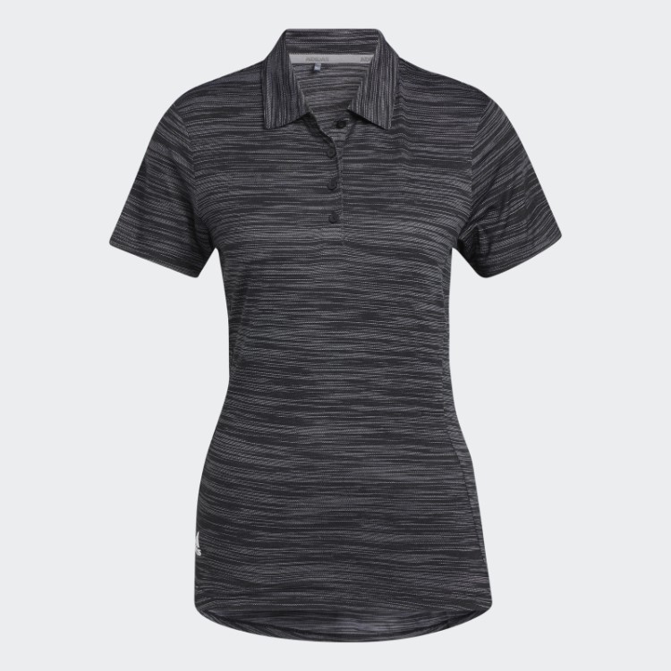 Adidas Camisa Polo De Manga Curta Com Tingimento Espacial Preta