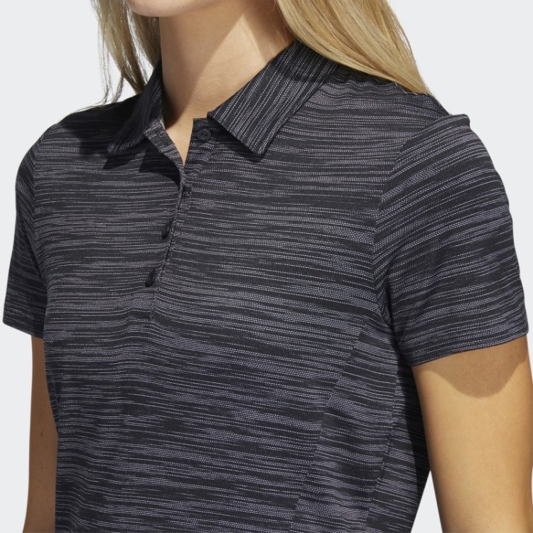 Adidas Camisa Polo De Manga Curta Com Tingimento Espacial Preta