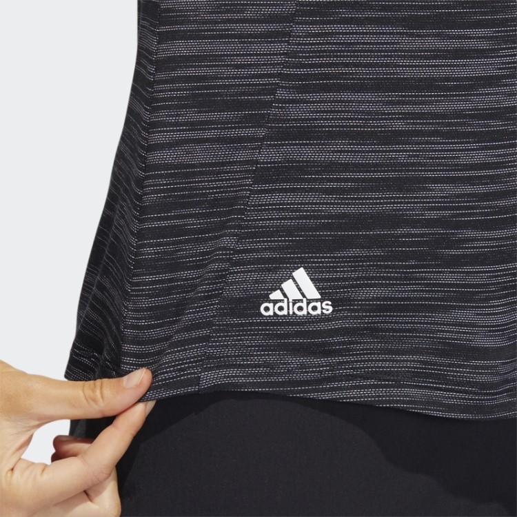 Adidas Camisa Polo De Manga Curta Com Tingimento Espacial Preta