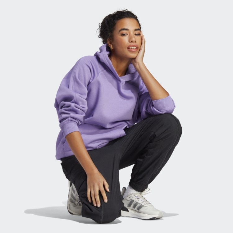 Moletom Com Capuz De Lã Adidas All Szn Violeta Para Namorado