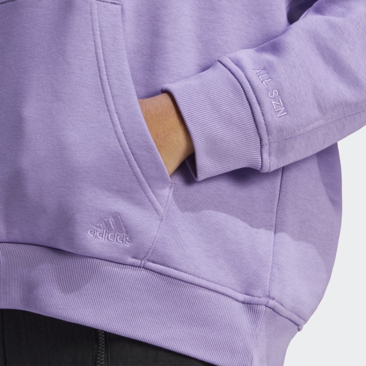 Moletom Com Capuz De Lã Adidas All Szn Violeta Para Namorado