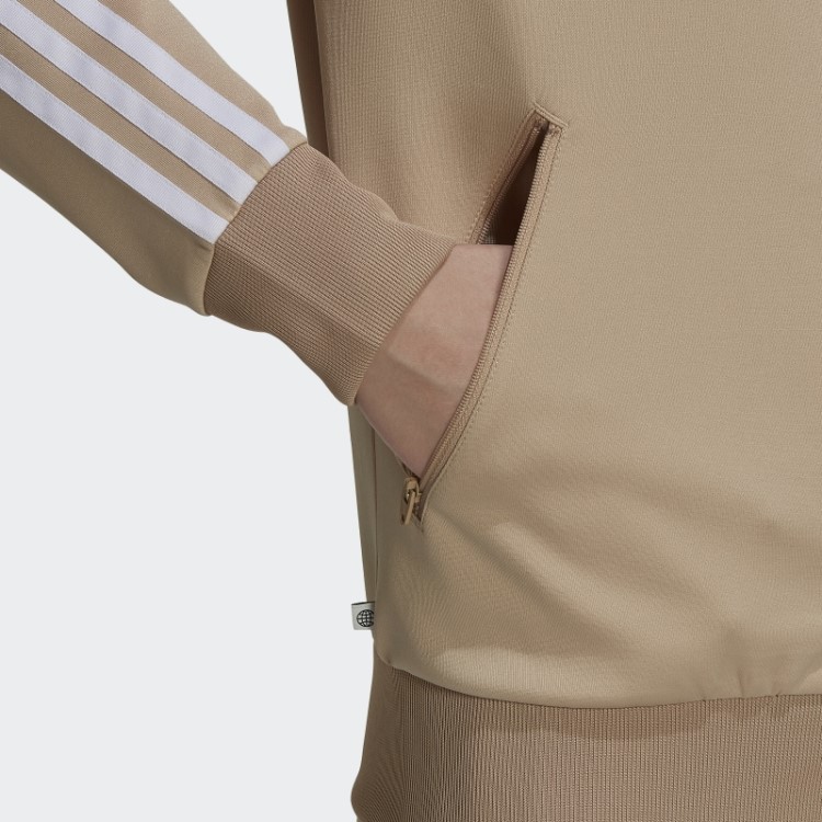 Jaqueta Bege Adidas Primeblue Sst