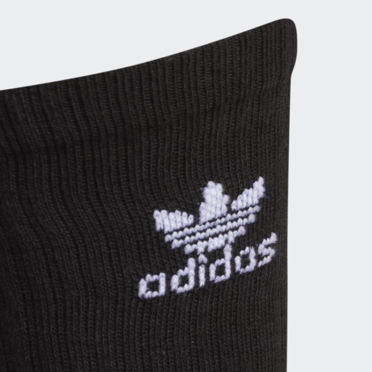 Meias Adidas Pretas E Brancas Trefoil 6 Pares