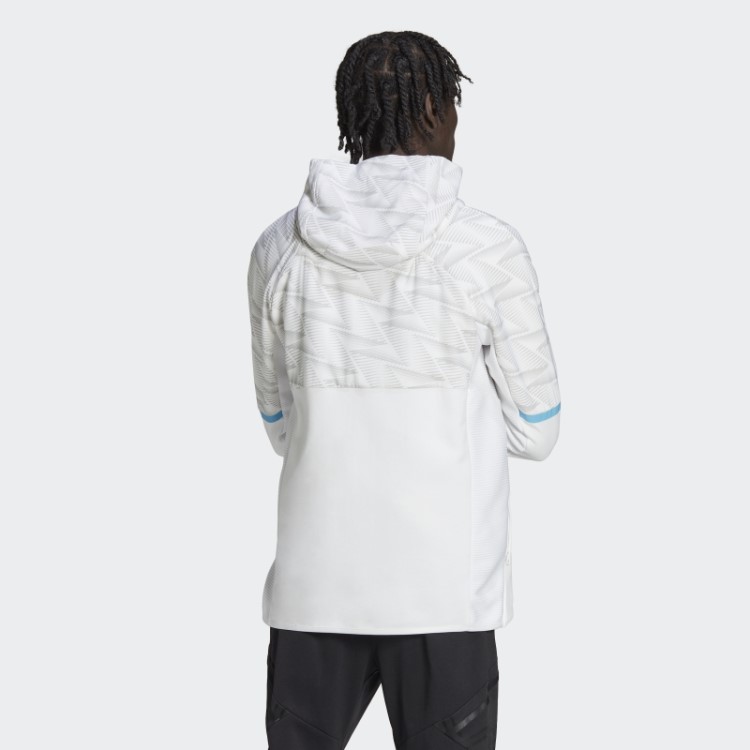 Adidas México Game Day Moletom Com Capuz De Viagem Branco