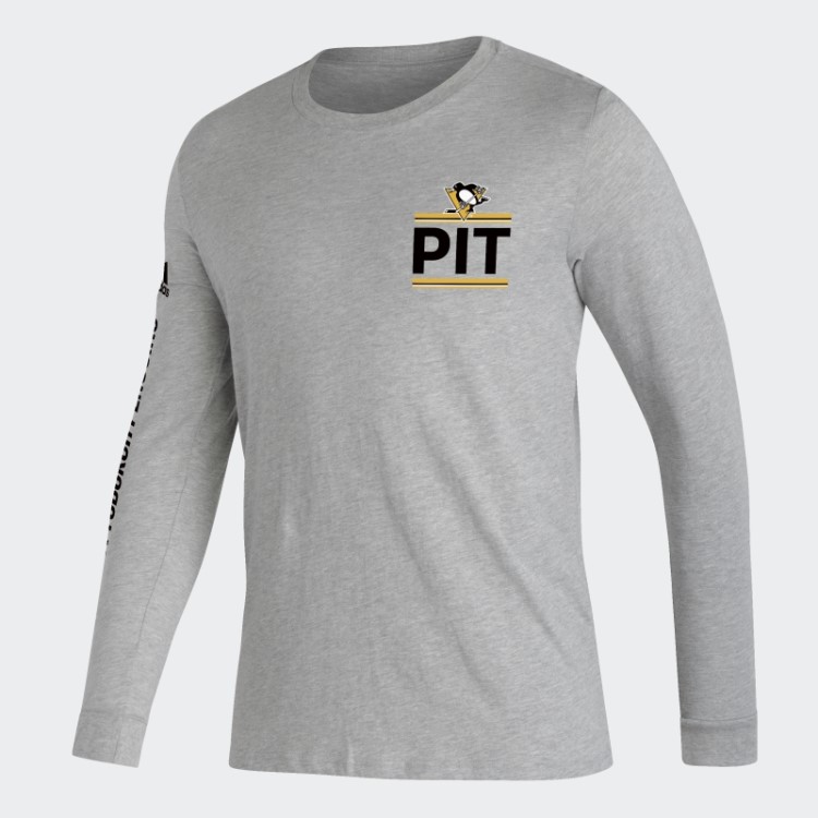 Camiseta Pinguins Cinza Médio Adidas
