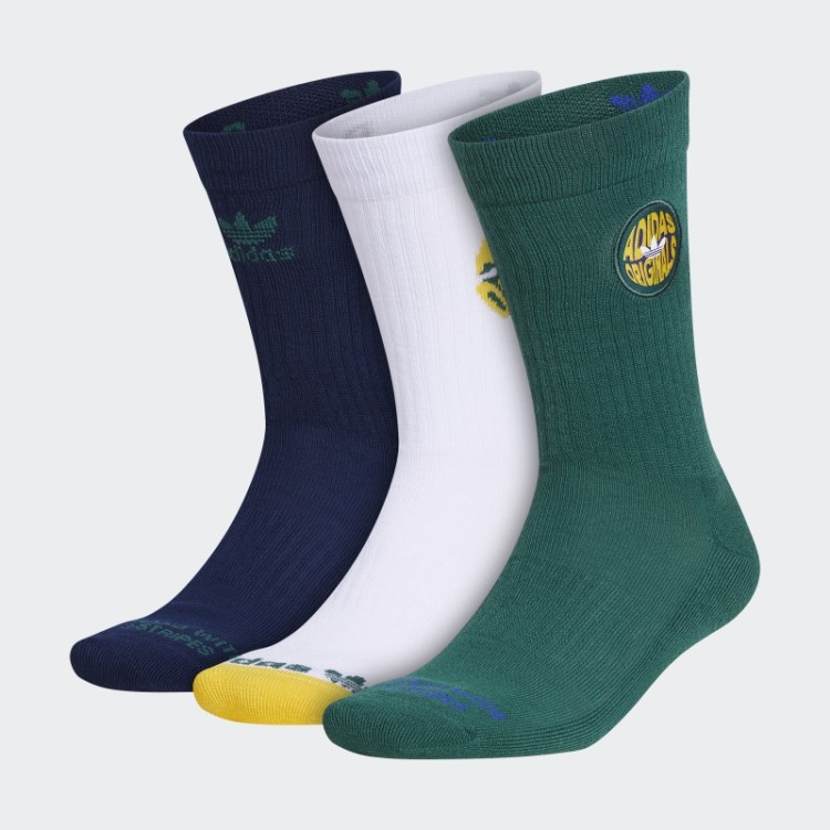 Meias Espiral 3 Pares Adidas Verde