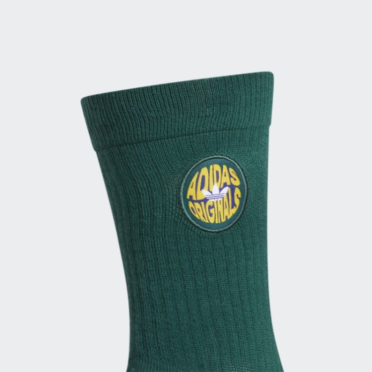 Meias Espiral 3 Pares Adidas Verde