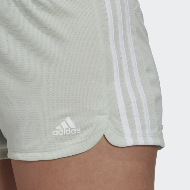 Short Verde De Tricô Adidas Pacer Com As Três Listras