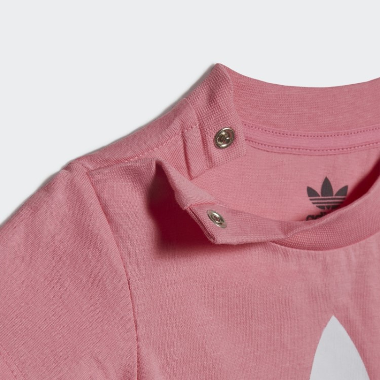 Camiseta Rosa Adidas Trefoil
