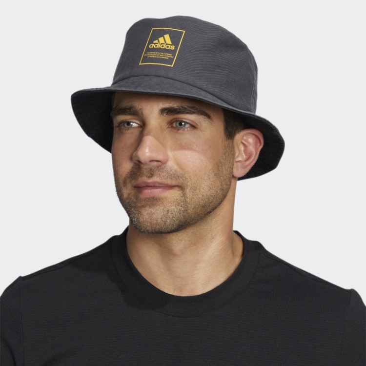 Chapéu De Balde Lavado Estilo Adidas Cinza
