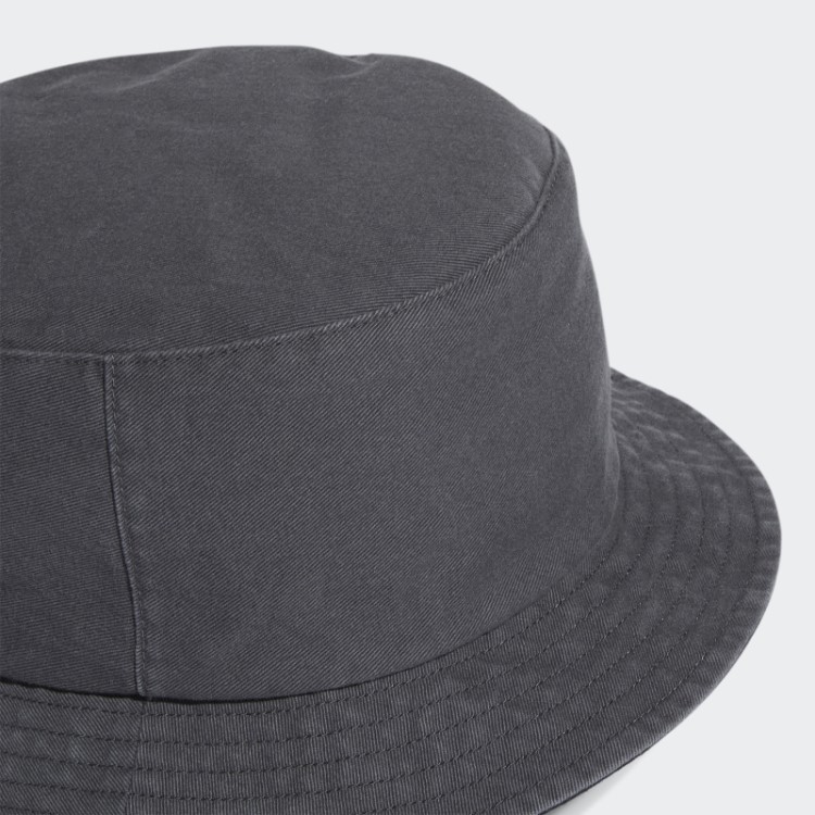 Chapéu De Balde Lavado Estilo Adidas Cinza