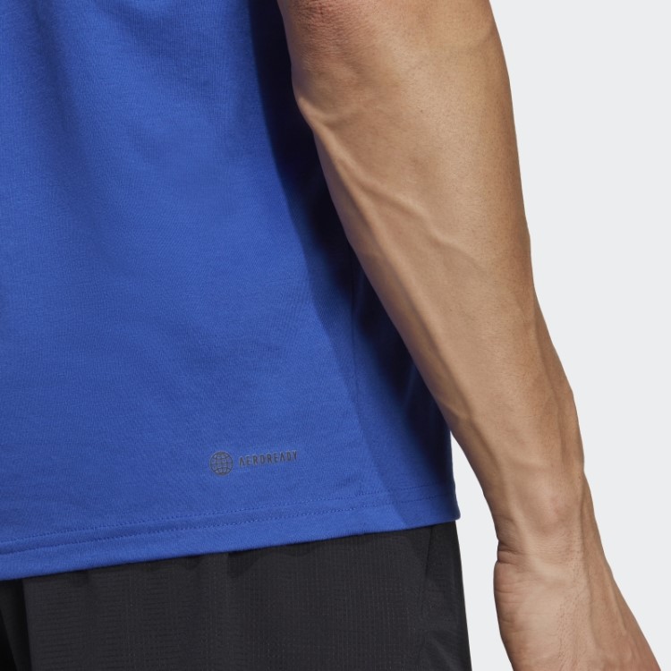 Camiseta De Treino Azul Adidas Train Essentials Feelready