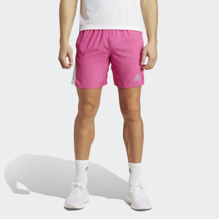 Fúcsia Adidas Possui Os Shorts De Corrida