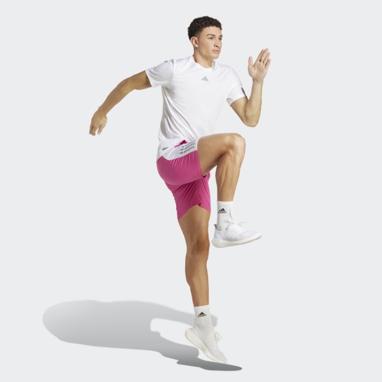 Fúcsia Adidas Possui Os Shorts De Corrida