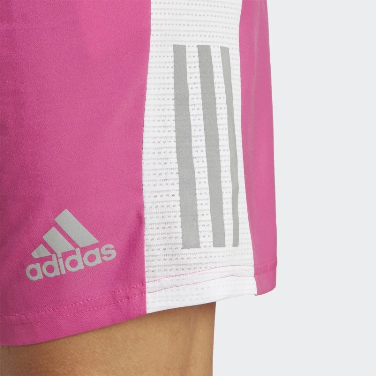 Fúcsia Adidas Possui Os Shorts De Corrida