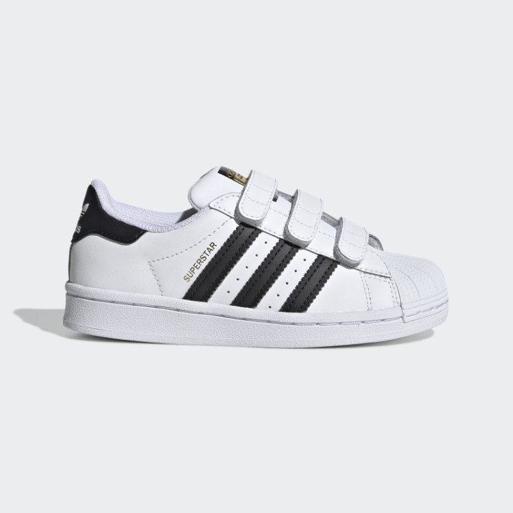 Elegantes Sapatos Infantis Adidas Superstar Preto