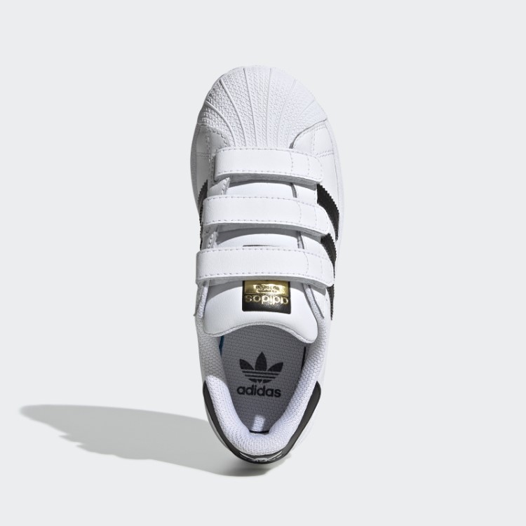 Elegantes Sapatos Infantis Adidas Superstar Preto