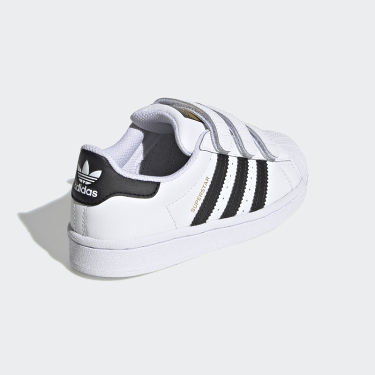 Elegantes Sapatos Infantis Adidas Superstar Preto