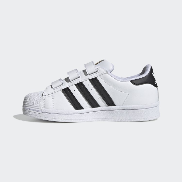 Elegantes Sapatos Infantis Adidas Superstar Preto
