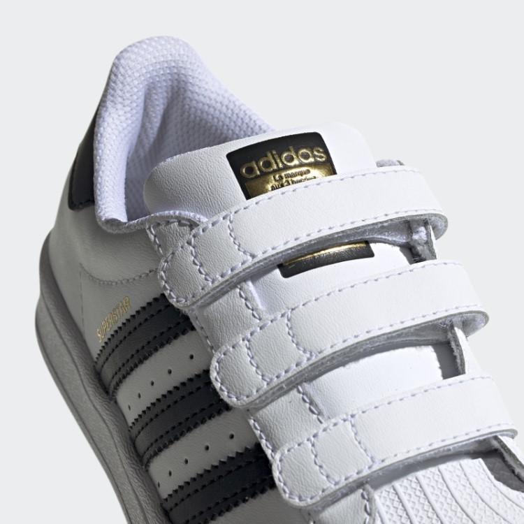 Elegantes Sapatos Infantis Adidas Superstar Preto