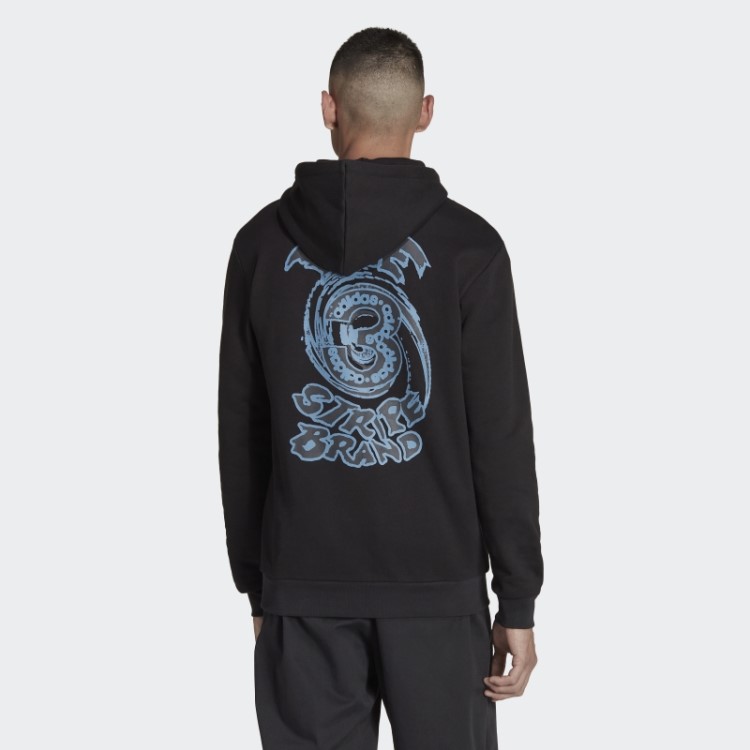 Moletom Com Capuz Gráfico Adidas Preto