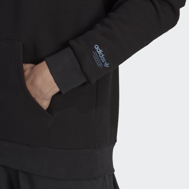 Moletom Com Capuz Gráfico Adidas Preto
