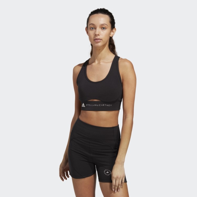 Sutiã Preto Adidas By Stella Mccartney Truestrength De Suporte Médio Quente