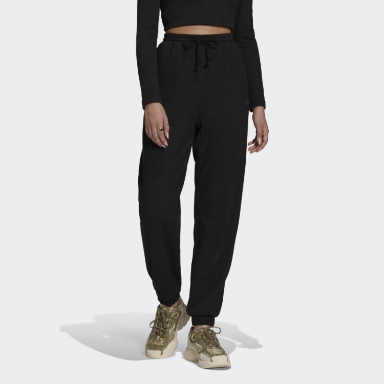 Calça Esportiva Adidas Preta Com Punho Canelado