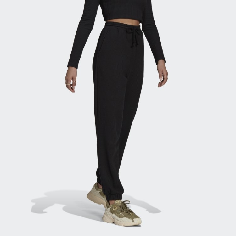 Calça Esportiva Adidas Preta Com Punho Canelado