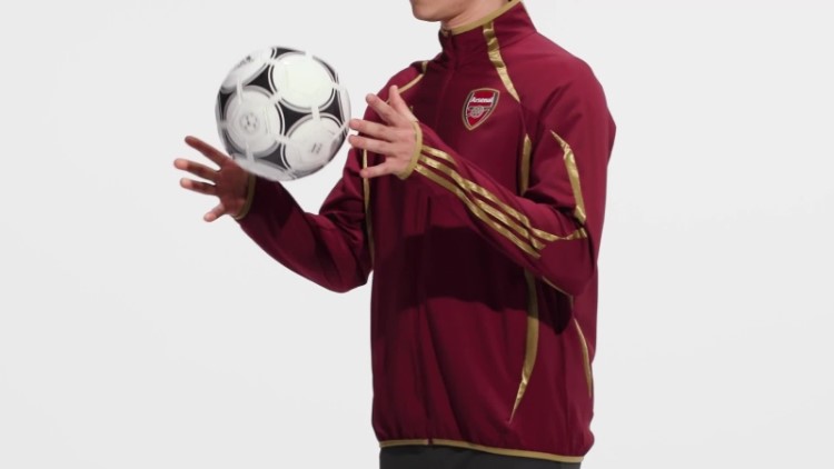 Adidas Arsenal Teamgeist Jaqueta De Tecido Nobre Marrom