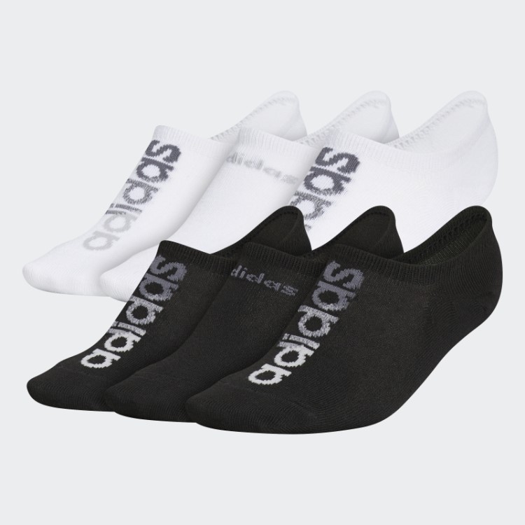 Meias Multicoloridas Adidas Linear Superlite Super-no-show 6 Pares