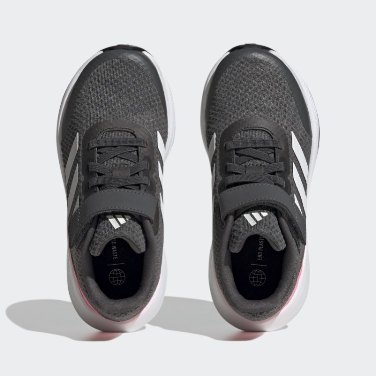 Sapato Cinza Adidas Runfalcon 3.0 Com Cadarço Elástico