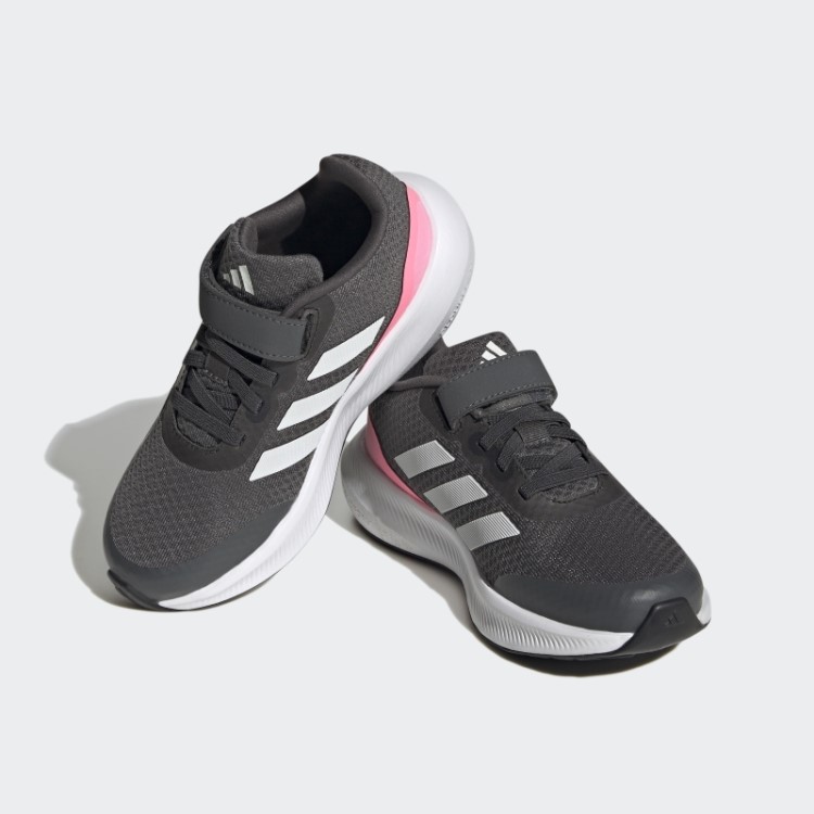 Sapato Cinza Adidas Runfalcon 3.0 Com Cadarço Elástico