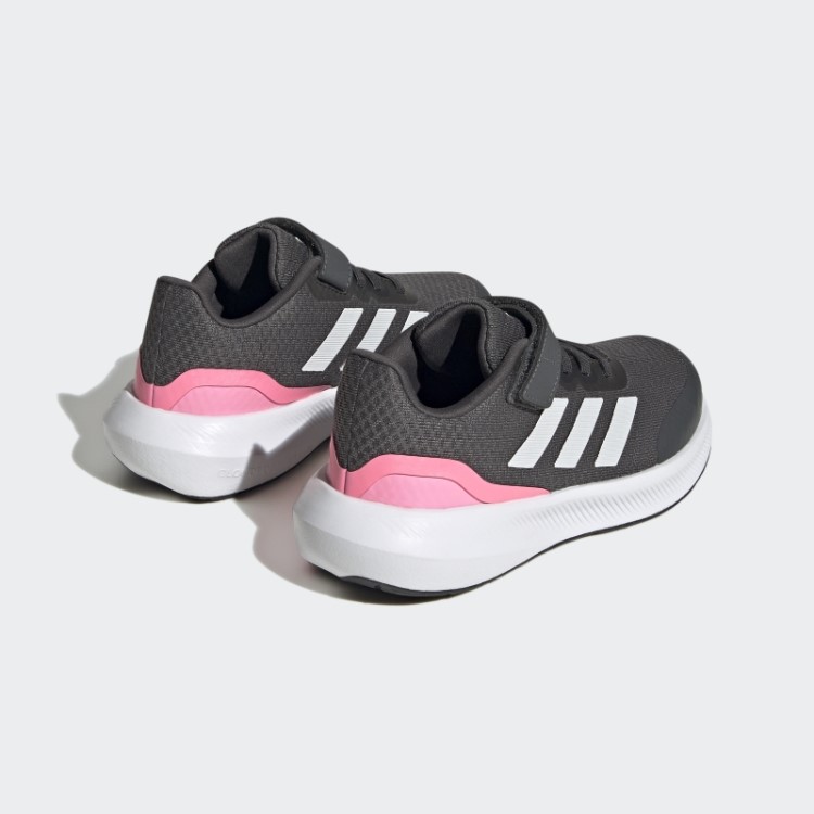 Tênis Runfalcon 3.0 Cinza Com Tira Superior Em Renda Elástica Adidas
