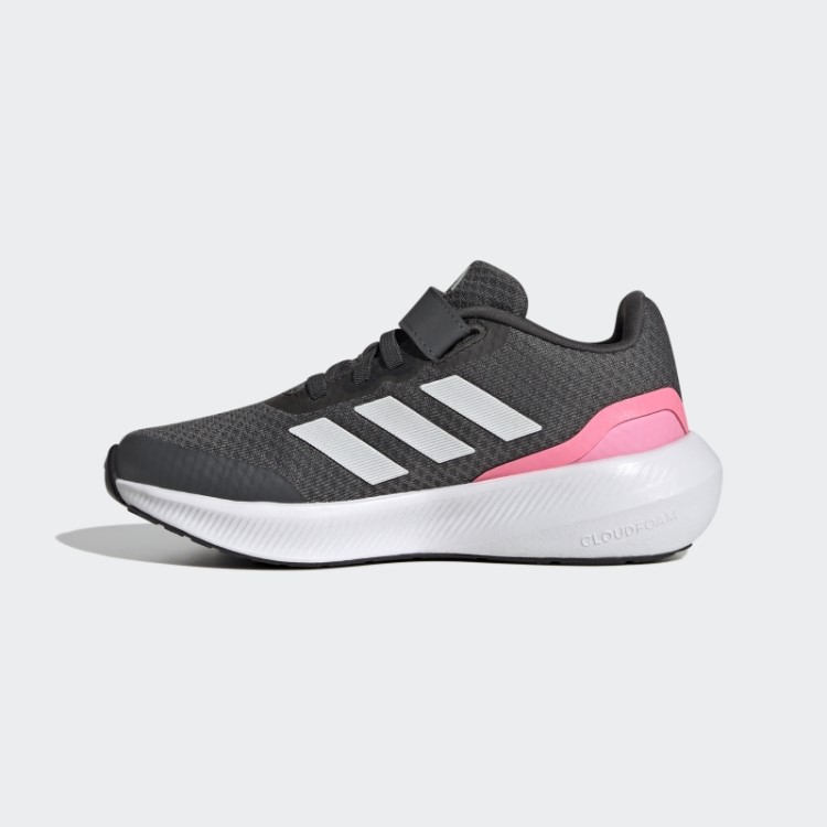 Tênis Runfalcon 3.0 Cinza Com Tira Superior Em Renda Elástica Adidas