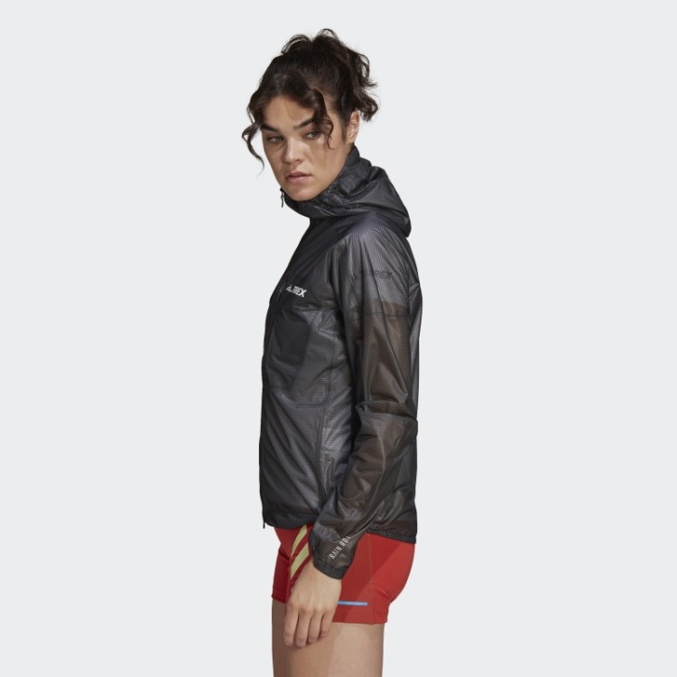 Jaqueta De Chuva Preta Adidas Terrex Agravic De 2,5 Camadas