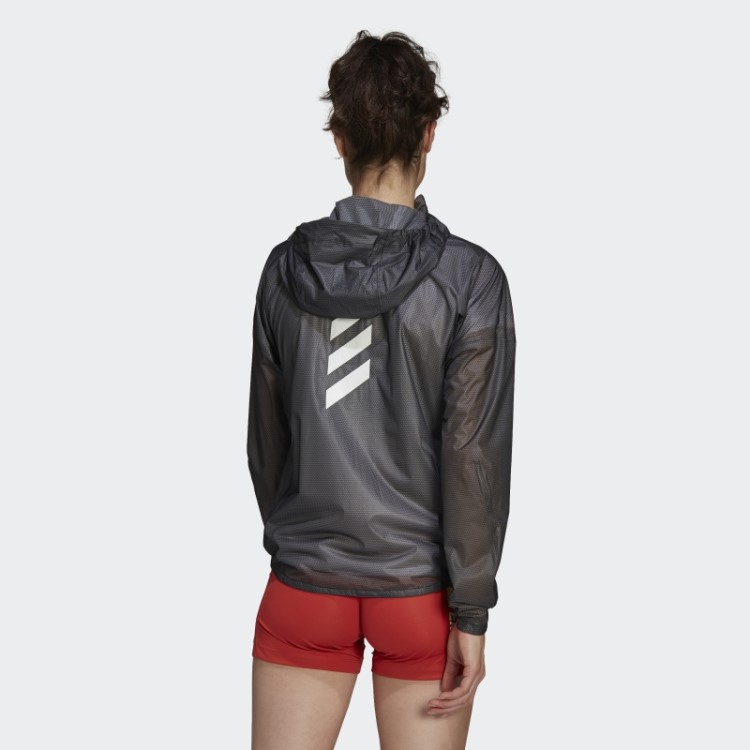 Jaqueta De Chuva Preta Adidas Terrex Agravic De 2,5 Camadas