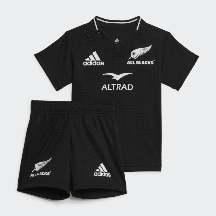 Todos Os Pretos Kit De Réplica De Rugby Home Baby Adidas Preto