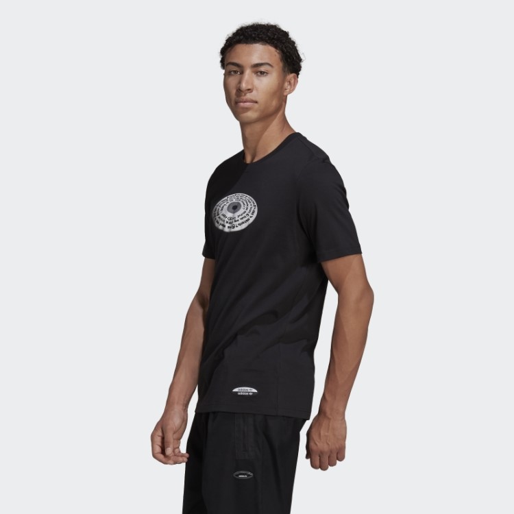R.y.v. Camiseta Estampada Adidas Preta