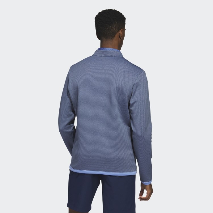 Pulôver De Golfe Azul Marinho Adidas Microdot 1/4-zip