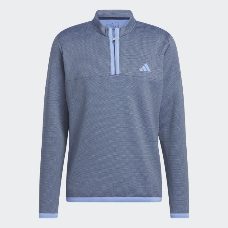 Pulôver De Golfe Azul Marinho Adidas Microdot 1/4-zip